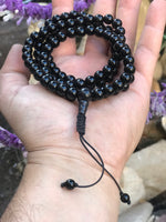 Japa Mala de Ónix hilado en nuestra casa tienda "El Tercer Ojo" (Chile). - www.eltercerojo.cl