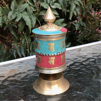 Rueda de Oracion De Escritorio (Mantra Om Mani Padme Hung). 10,5 cms x 5,5 cms (RP016).