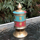 Rueda de Oracion De Escritorio (Mantra Om Mani Padme Hung). 10,5 cms x 5,5 cms (RP016).
