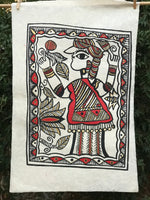PA0004 - Florista Hindú - Arte Tibetano Hecho En Nepal.