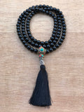 Japa Mala de Ónix hilado en nuestra casa tienda "El Tercer Ojo" (Chile).