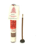 Bodhileaf Amitayu - Amitabha Buddha Incense (Om Amaranijivantiye Svaha). Nagchampa - Contiene 19 varas de 2 horas aprox.  Hecho a mano en Nepal. - www.eltercerojo.cl