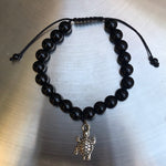 Pulsera unisex de onix negro - Pulsera025