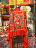 Pashmina Color Rojo 0001, mezcla de Cahsmere. Hecho en Nepal, la tierra de Buda y los Himalayas. - www.eltercerojo.cl