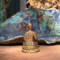 Mini Buda De La Medicina Hecho En Nepal.  Aleación Metálica "Brass". - www.eltercerojo.cl