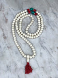 Mala (Japa Mala) h. u. e. s. o de Y.A.K  -  108 cuentas tipo Tibetano.