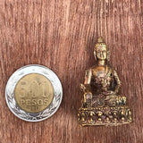Mini Buda De La Medicina Hecho En Nepal.  Aleación Metálica "Brass". - www.eltercerojo.cl